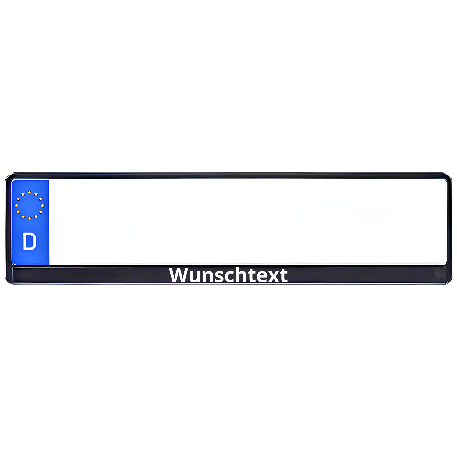 Kennzeichenhalter mit individuellem Aufdruck